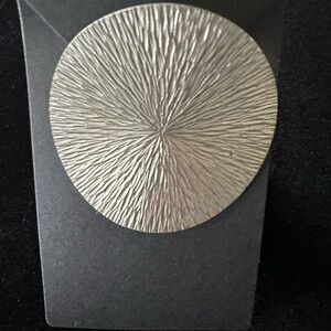 Sarah Coventry Silver Textured Brooch